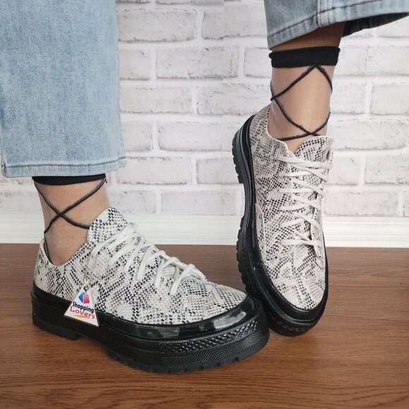 ⭐Converse Chuck 70 National Suede Snake Print Platform 8.5 Womens Shoes A15045C⭐ - Picture 9 of 15